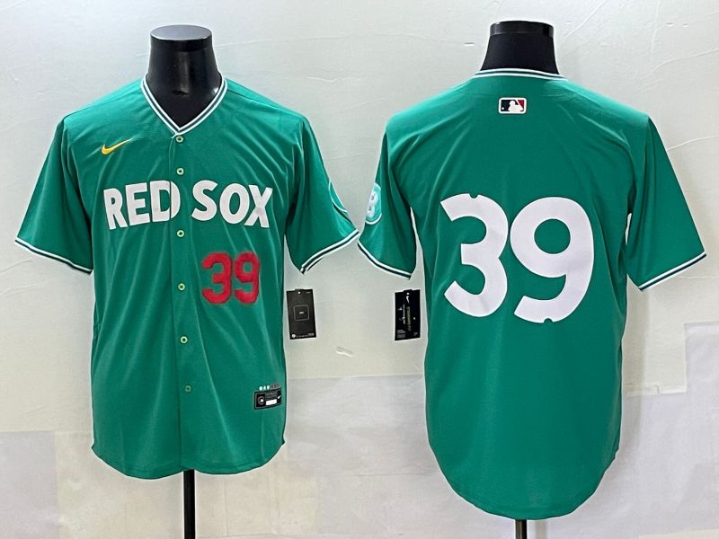 Men 2025 Boston Red Sox #39 No Name Dark Green Joint Name Nike MLB Jersey style 2